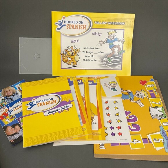 Hooked on Spanish Yellow Level Cards Workbook Replacement Add-on Ages 4-6 - Picture 4 of 4